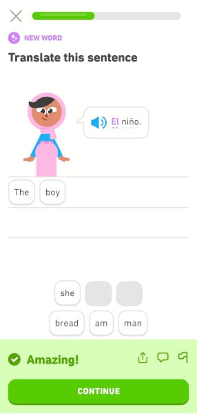 Duolingo translate