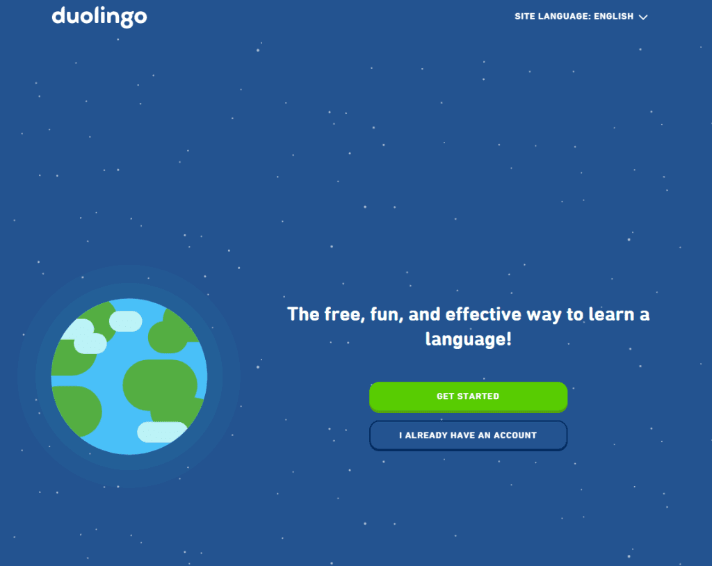 Duolingo website