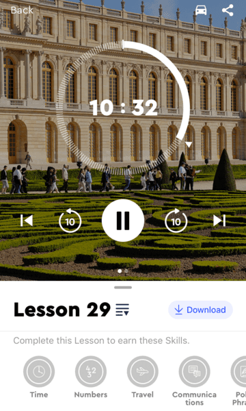 Pimsleur audio lesson