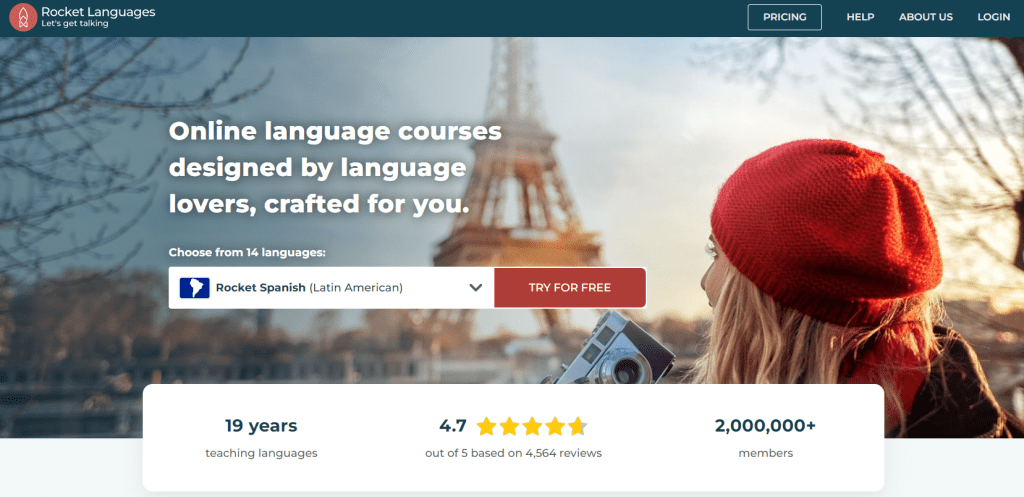 Rocket Languages Website