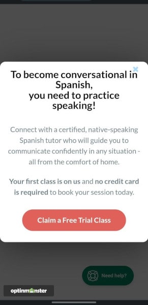 Live Lingua free trial class