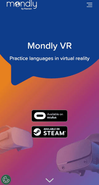 Mondly virtual reality