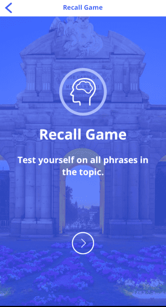 uTalk: recall game