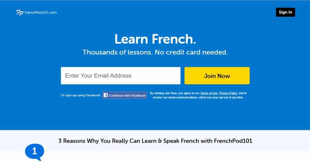 frenchpod101 website