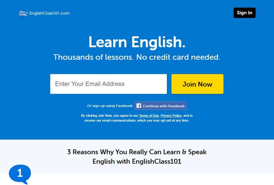 englishclass101 web