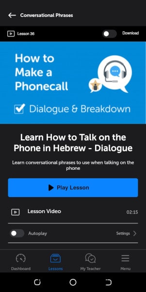 HebrewPod101 Hebrew dialogue