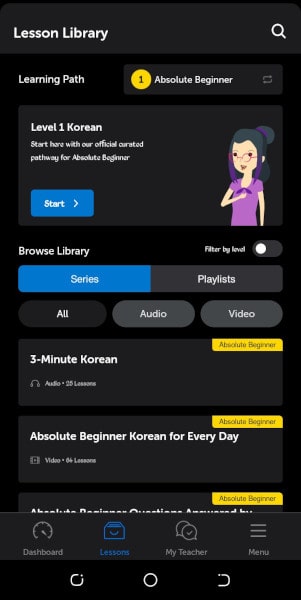 KoreanClass101 new lessons in pathways