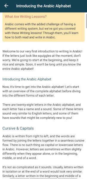Rocket Arabic course: writing lessons