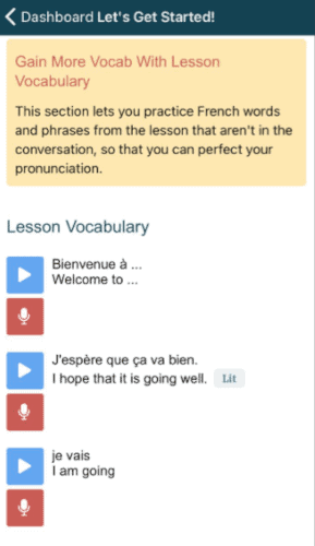 Rocket French review: pronunciation practice