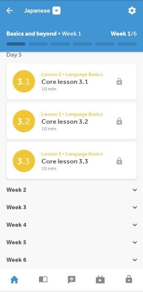 Rosetta Stone Japanese Review: core lessons