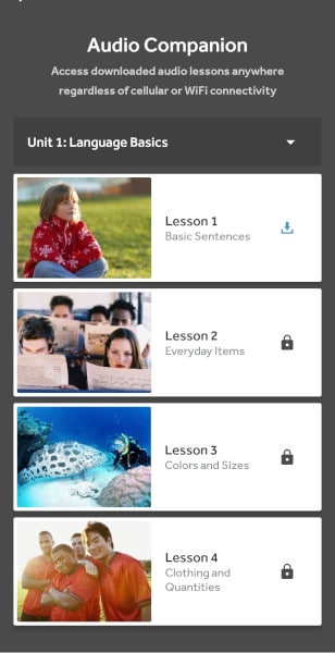 Additional audio resources to enhance the learning experience